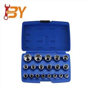 Juego de herramientas de 19 piezas Spline Socket con 1/2 pulgada